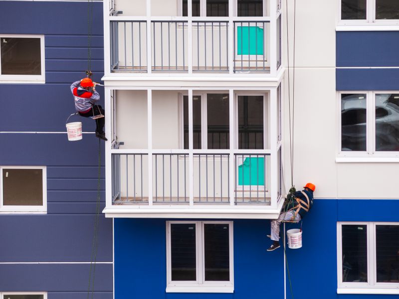 Commercial Painting Crew in Action